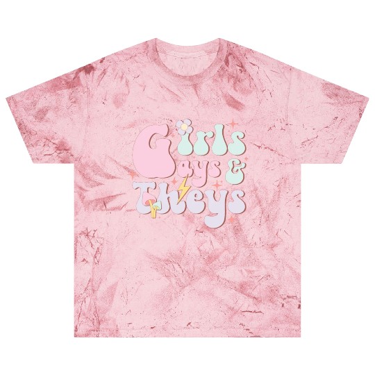 Girls Gays And Theys, LGBT Pride Month Blast T Shirts