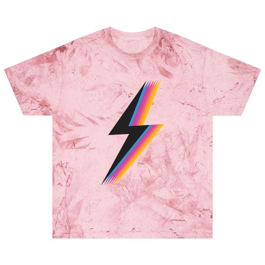 Lightning Bolt With Colorful Blast T Shirts