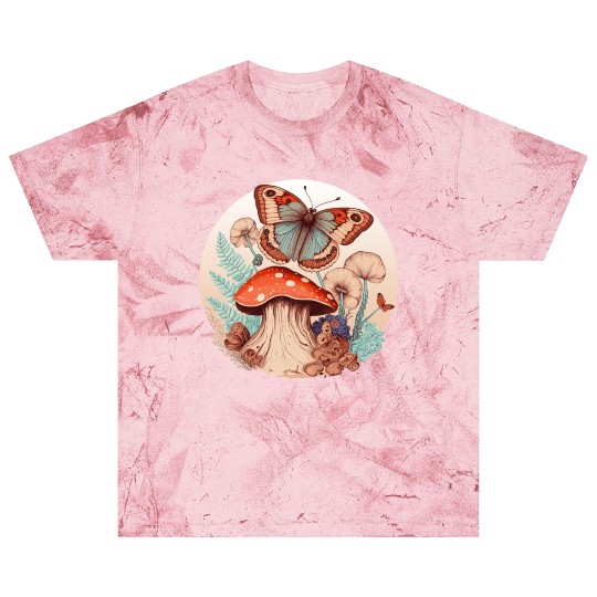 Cottagecore Butterfly Mushroom Forest Plants Botan Blast T Shirts