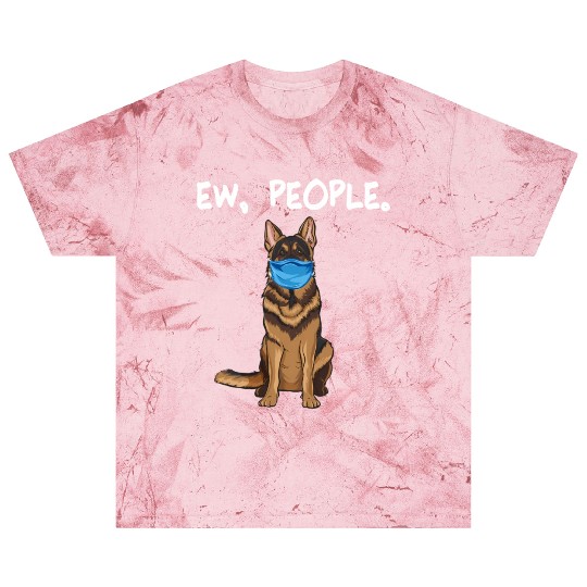 German Shepherd Ew People Dog Wearing Face Blast T Shirts