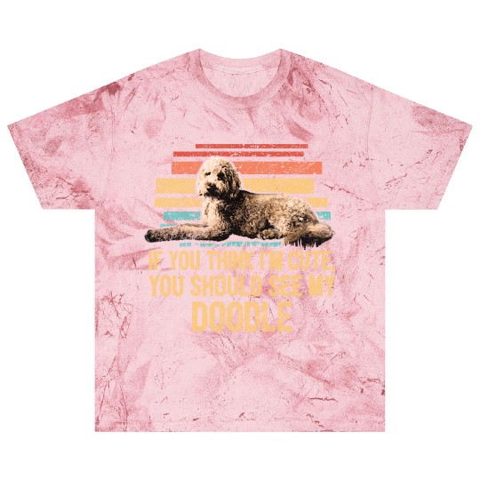 You Should See My Doodle Retro Goldendoodle Dog Blast T Shirts