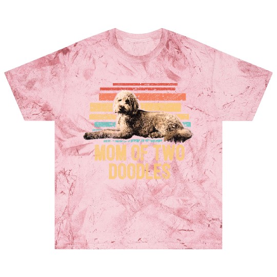Mom Of Two Doodles Goldendoodle Dog Mom Doodle Blast T Shirts