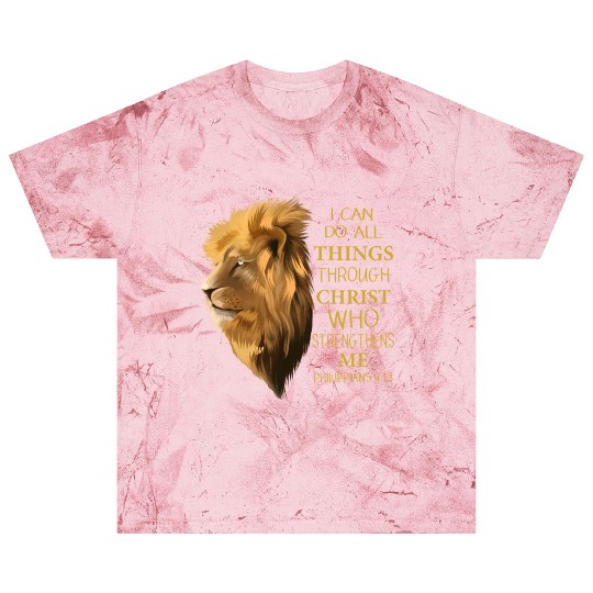 Philippians 413 Religious Lion Verses Christian Blast T Shirts