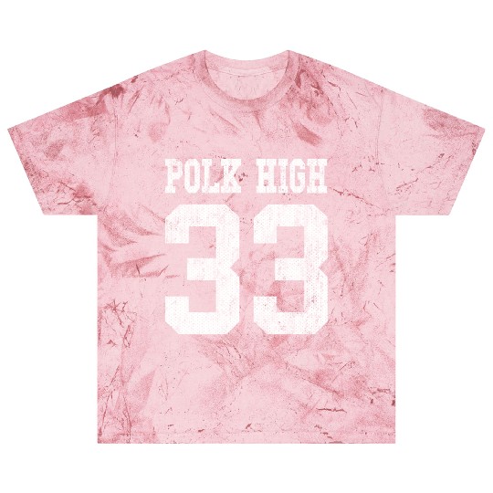 Polk High School Football Jersey 33 Aged Look Blast T Shirts