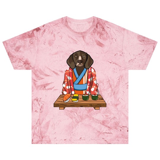 Kawaii Japanese German Shorthaired Pointer Kimono Blast T Shirts