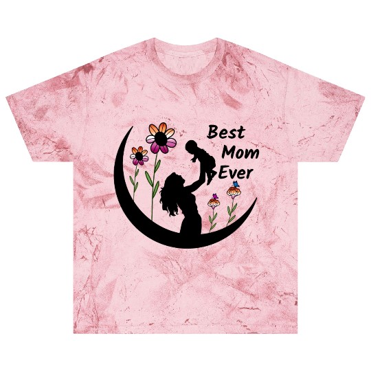 LGBTQ Mother's Day, Best Mom Ever, Lesbian Flag Blast T Shirts