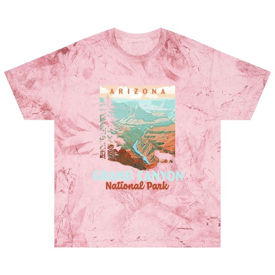 Grand Canyon National Park Arizonna Wpa Style Blast T Shirts