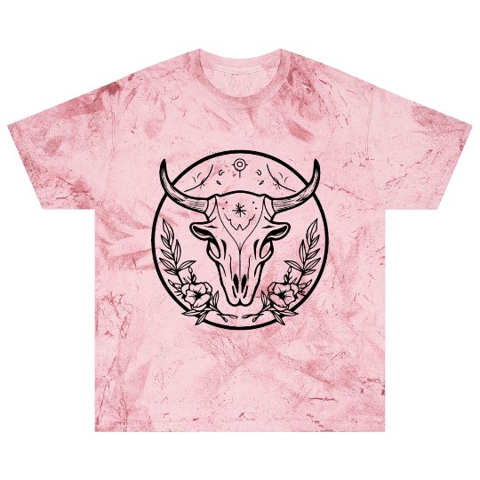 Cow Skull Boho Blast T Shirts