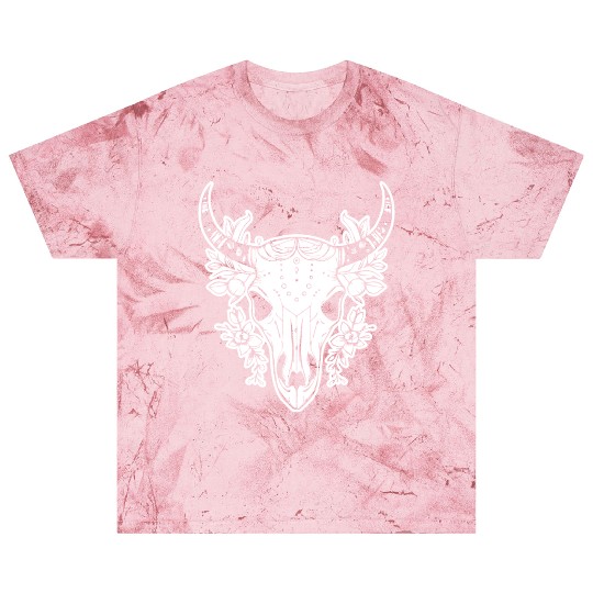 Cow Skull Boho Blast T Shirts