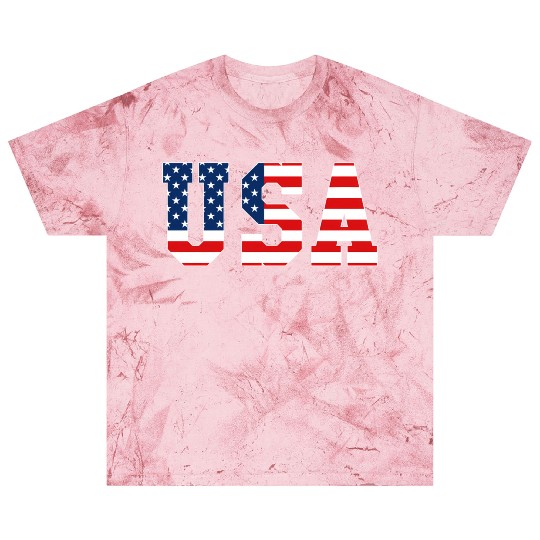 Usa Patriotic American Flag Red White Blue Blast T Shirts