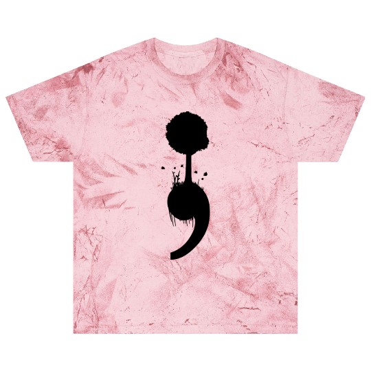 Semicolon Tree Suicide Depression Prevention Blast T Shirts