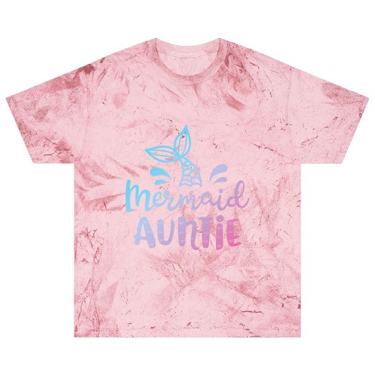 Mermaid Auntie Aunt Family Blast T Shirts