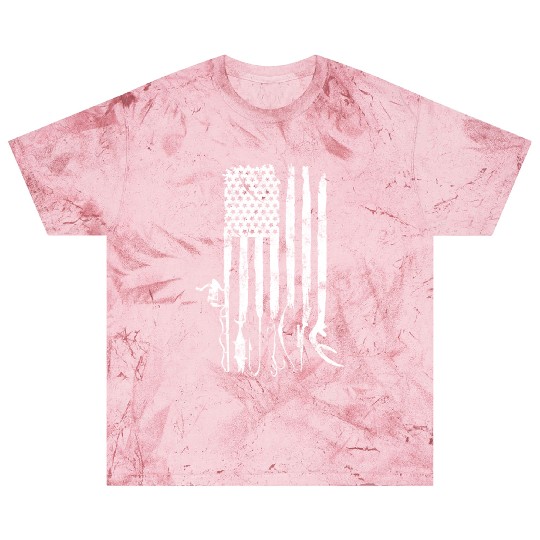 Hunting Fishing American Flag Patriotic Blast T Shirts