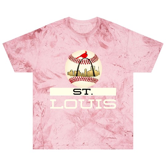 Saint Louis Red Baseball yline Logo Blast T Shirts