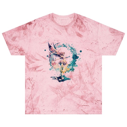 Celestial Watercolor Fairy Girls Pastel Artwork Blast T Shirts