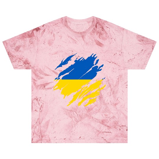 Ukrainian Flag Ukraine Blast T Shirts
