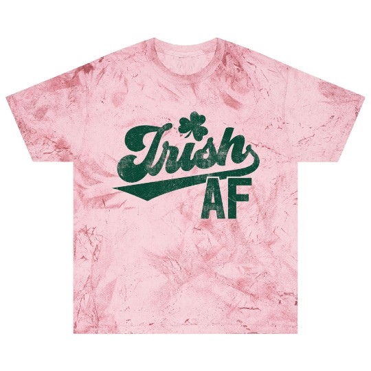 Green Lucky St Pattys Day Shamrock Irish Af Blast T Shirts