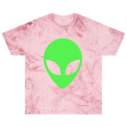 Green Alien Head 90S Style Alien Blast T Shirts