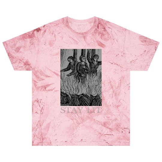 Stay Lit Occult Satan Witch Unholy Baphomet Tarot Blast T Shirts