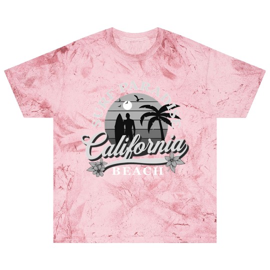 Grey-Scale Surfing Surf Paradise At California Blast T Shirts