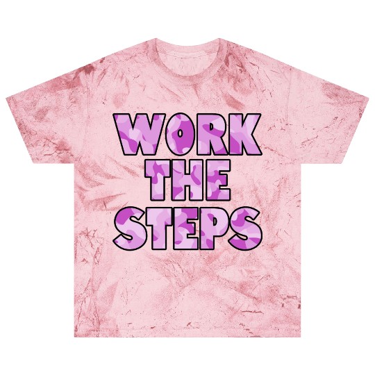 Work the Steps purple camo Blast T Shirts