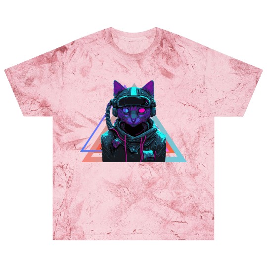 Cyberpunk cat Blast T Shirts