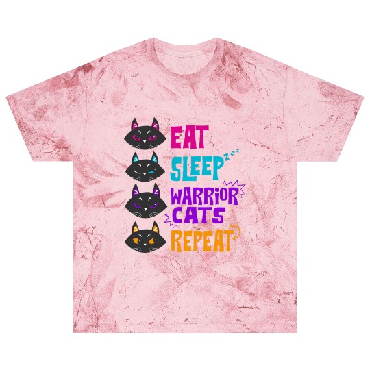 Eat Sleep Cat Warrior Repeat Cat Warrior Love Cats Blast T Shirts