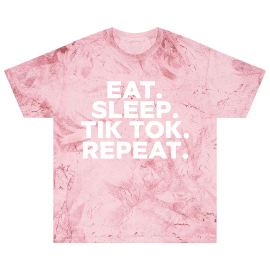 Eat Sleep tiktok Repeat retro vintage colors Blast T Shirts