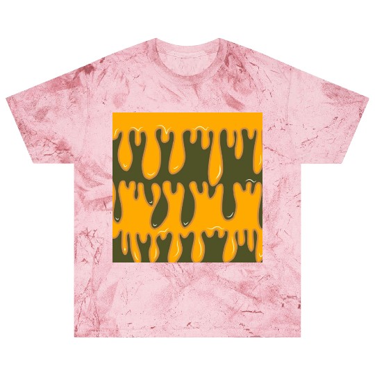 Trippy Green Yellow Liquid Drop Swirl Flow Groovy Blast T Shirts