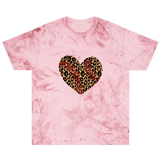 Baseball Leopard Heart Blast T Shirts Cute Mom Dad Men Women