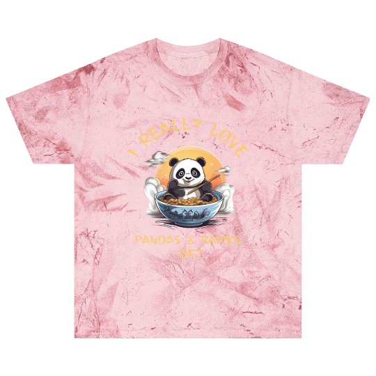 Kawaii Anime Panda Otaku Japanese Ramen Noodles Blast T Shirts