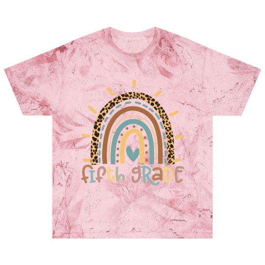 Fifth Grade Rainbow Girls Boys Teacher Team Blast T Shirts