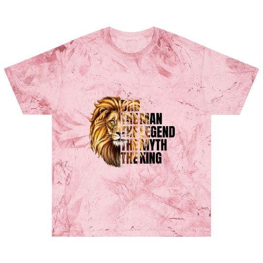 Dad the Man the Legend Leopard Lion Png Blast T Shirts