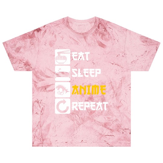 Eat Sleep Anime Repeat Manga Japan Saying Cosplay Blast T Shirts
