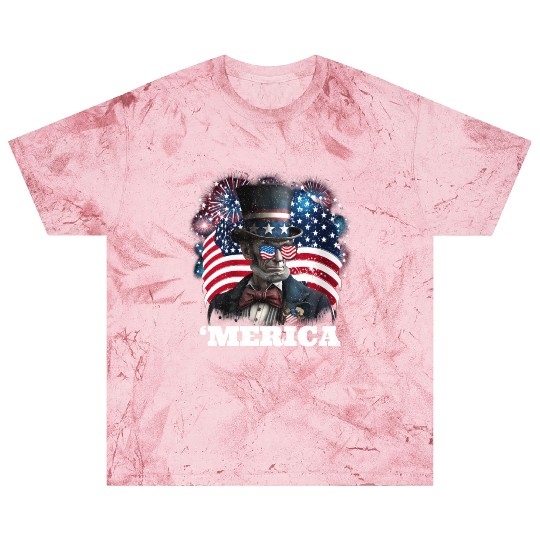 Merica Lincoln Independence Day Party 4th July Blast T Shirts