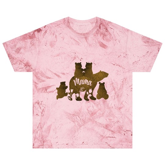 Mama Bear With 4 Cubs Mom of Four Children Gift Blast T Shirts