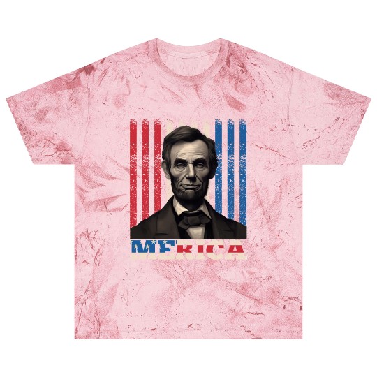 Merica Lincoln Independence Day Party 4th July Blast T Shirts
