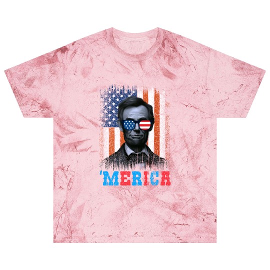 Merica Lincoln Independence Day Party 4th July Blast T Shirts