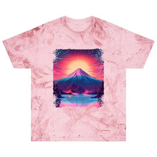 Mount Fuji Sight Aesthetic Japan Vaporwave Volcano Blast T Shirts