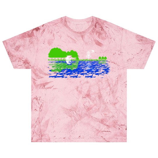 Disc Golf Sunset Guitar Guitarist Player Golfing Blast T Shirts