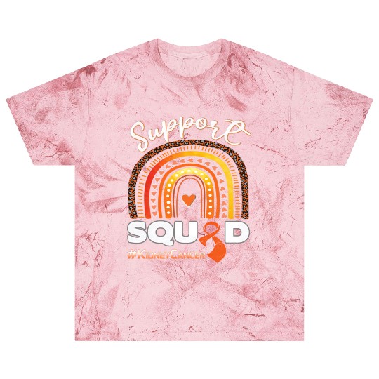 Kidney Cancer Support Squad Dark Blue Ribbon Blast T Shirts