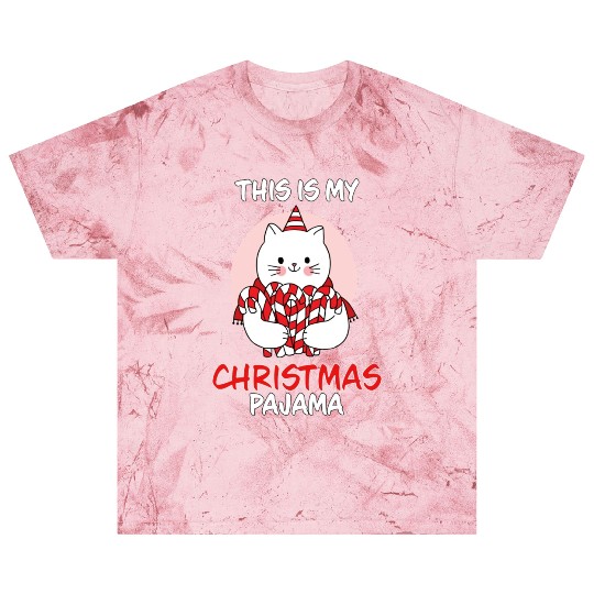 This Is My Christmas Pajama Cat In Candy Canes Blast T Shirts