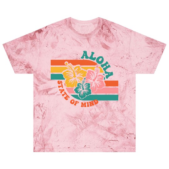 Aloha Hawaiian Islands Hawaii Surf Hibiscus Blast T Shirts