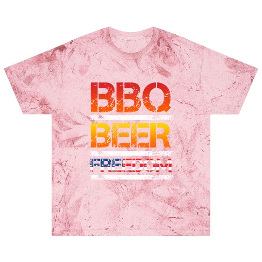 BBQ Beer Freedom Independence Day USA Party Fan Blast T Shirts