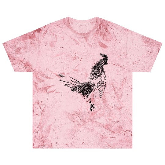 Rooster Motif Chicken Farmer Colorful Farm Animals Blast T Shirts