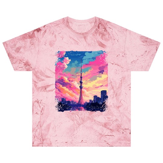 Vaporwave Skytree Tokyo Aesthetic Japanese Sight Blast T Shirts