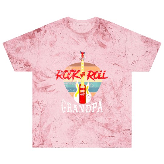 Rock And Roll Grandpa Vintage Retro Guitar Blast T Shirts