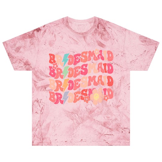 Groovy Bridesmaid Wedding Bride Bachelorette Party Blast T Shirts