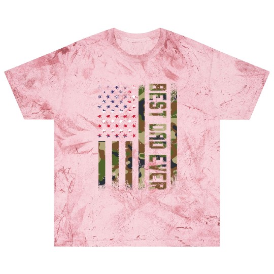 Best dad ever USA flag Camo gift for fatheR Blast T Shirts