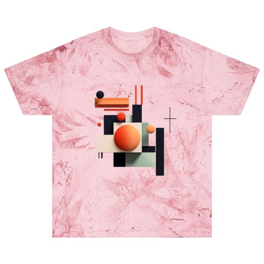 Abstract Circles and Squares Blast T Shirts